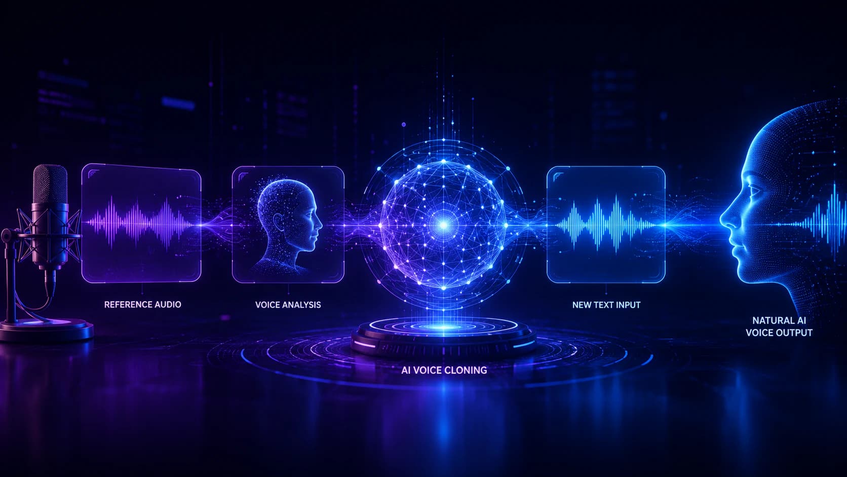 A visual explanation of the Qwen3 TTS voice cloning workflow
