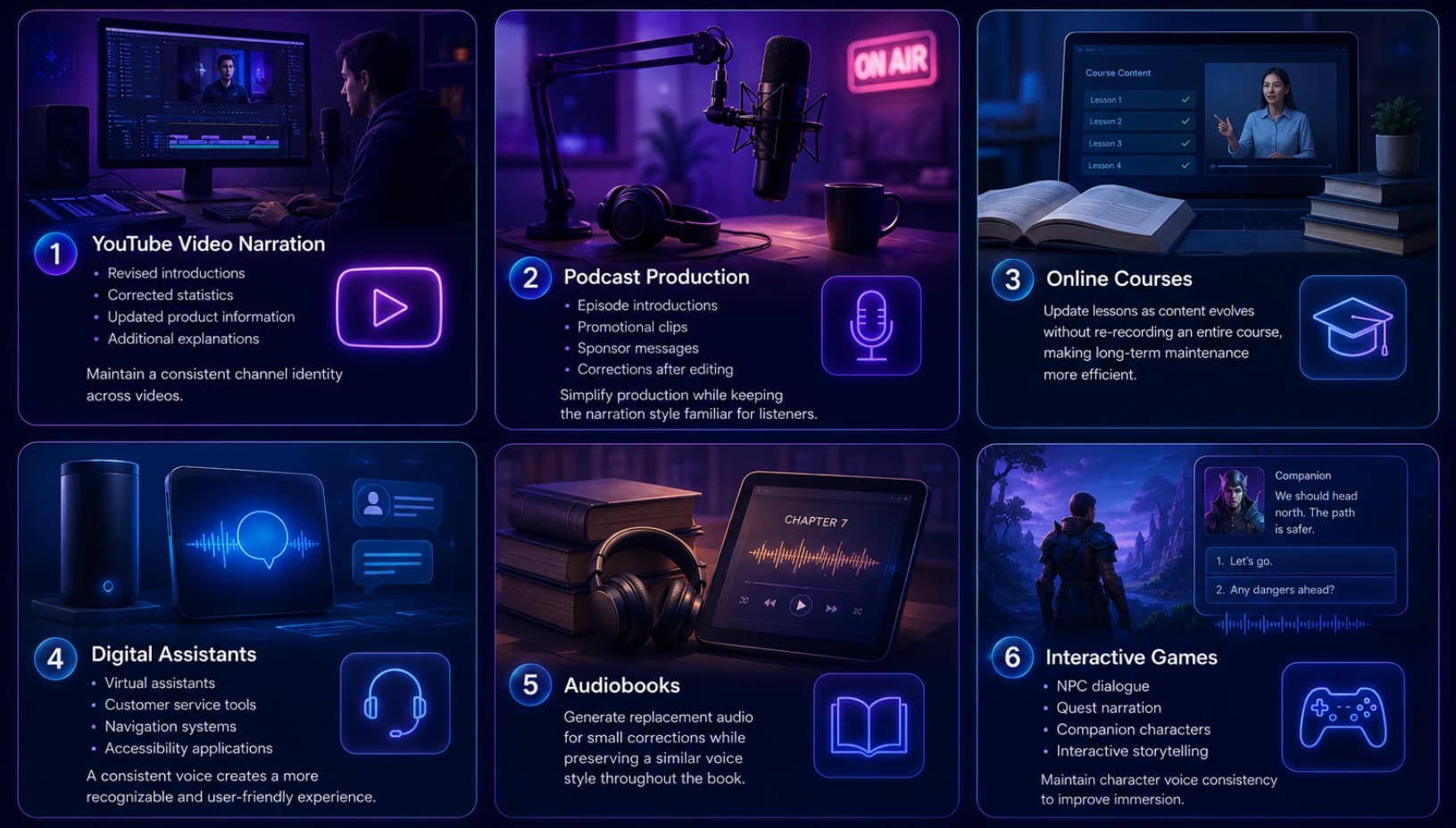 Six practical voice cloning use cases for creators and product teams