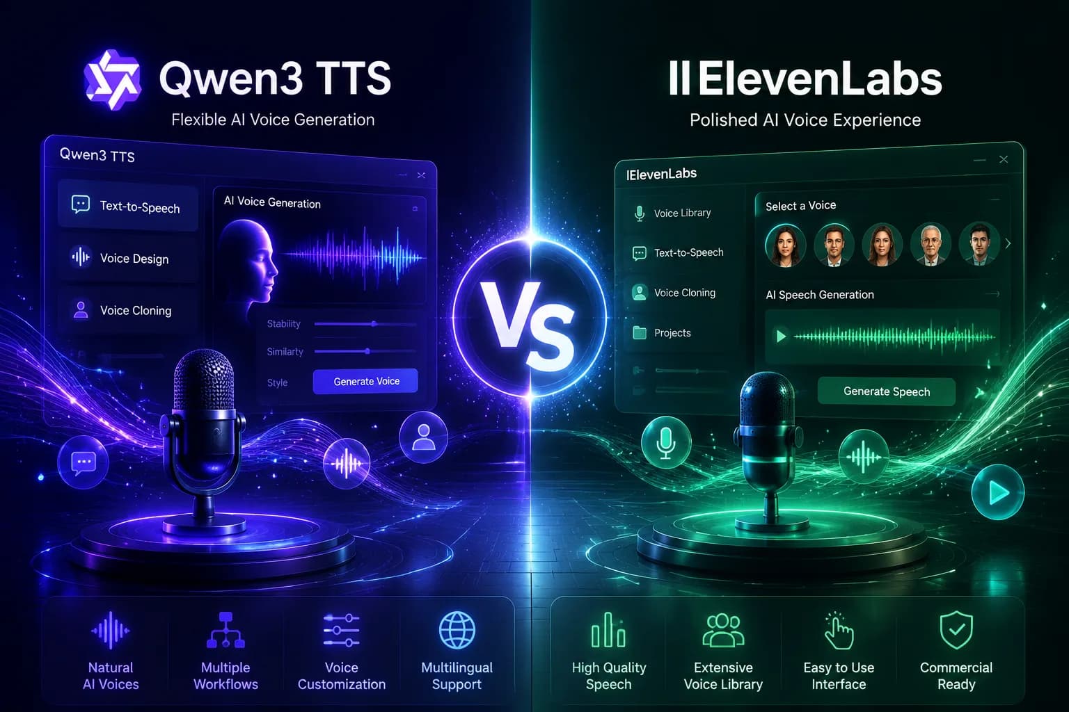 Qwen3 TTS vs ElevenLabs AI voice generator comparison