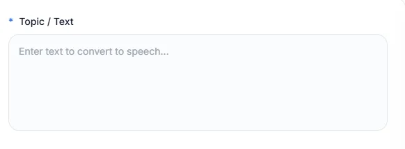 Qwen3 AI Text to Speech: Enter Text