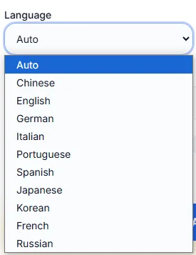 Qwen3 AI Text to Speech: Select Language