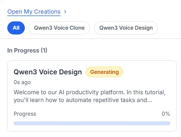 Qwen3 AI Voice Design: Review Generated Voice