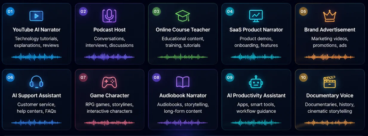 Qwen3 TTS AI Voice Examples: AI Voice Use Case Examples