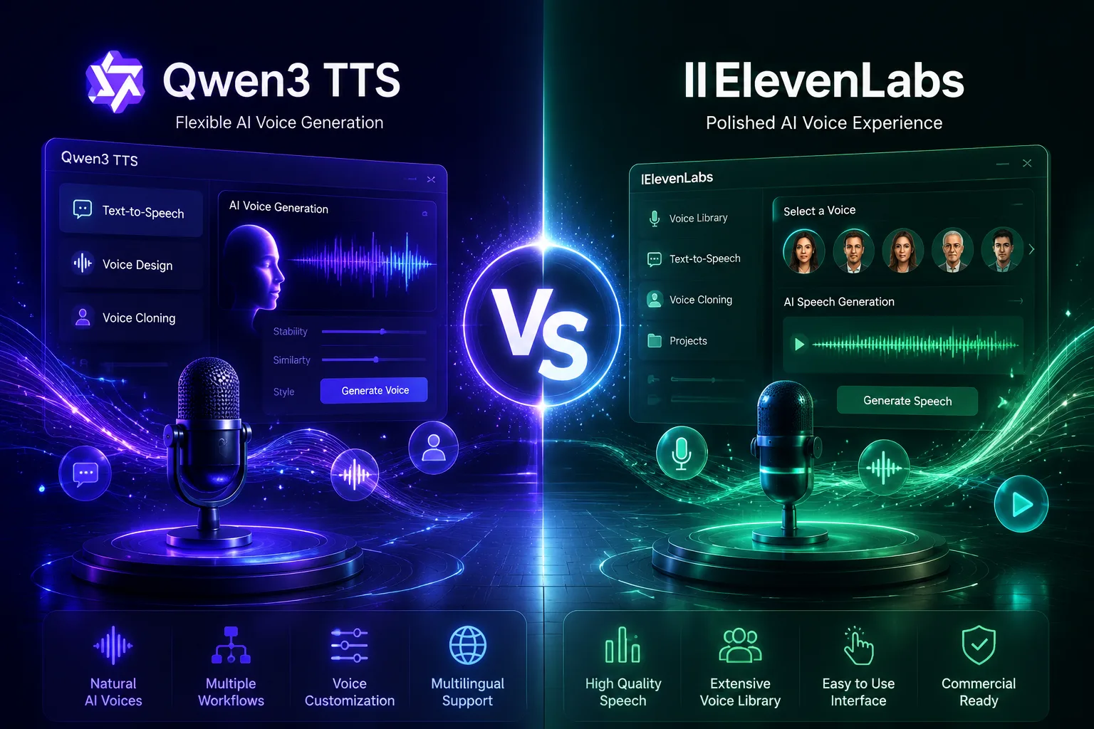 Qwen3 TTS AI voice generator comparison overview